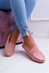 Комфортні жіночі мокасини з еко-замші Pink Lemma