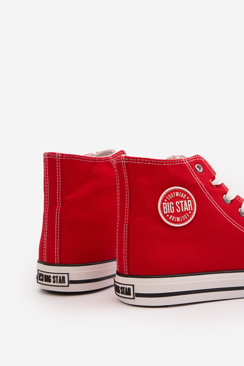 Чоловічі червоні кросівки Big Star High T174104