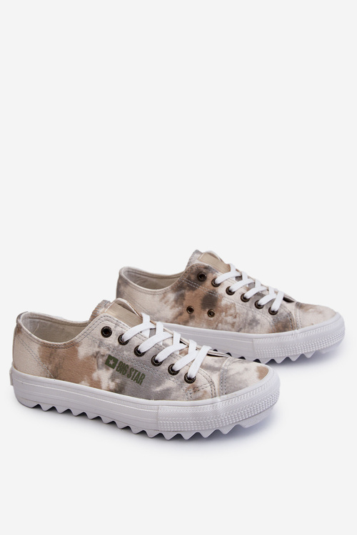 Модні низькі кросівки Big Star LL274043 біло-сірі