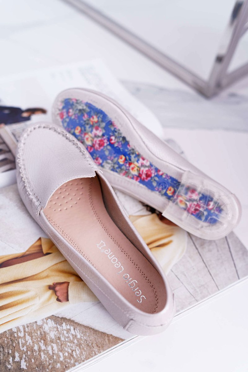 Жіночі мокасини Sergio Leone Pink Pearl Winted