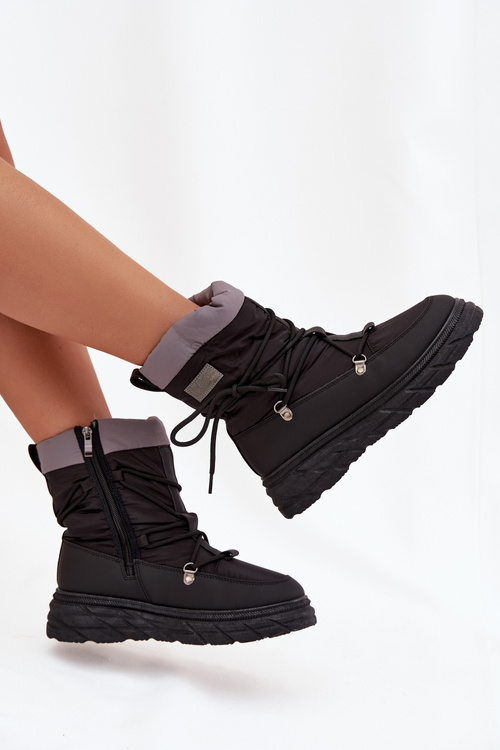 Жіночі зимові черевики на блискавці Lee Cooper LCJ-25-44-3930 Чорні