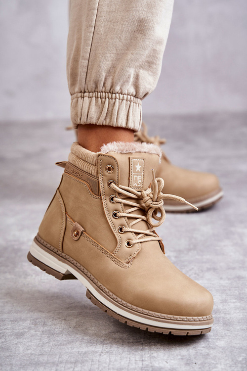 Жіночі теплі черевики Trappers Dark Beige Liv