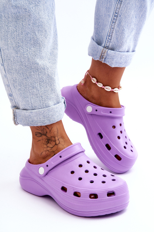 Жіночі поролонові тапочки Crocs Violet Coline