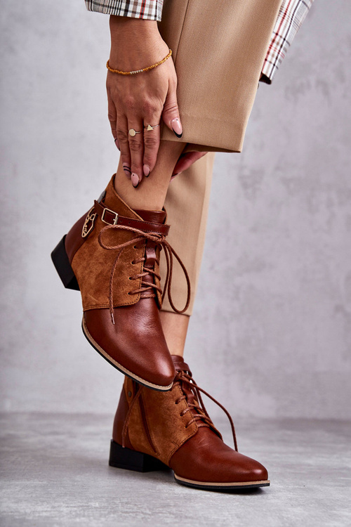 Жіночі шкіряні черевики Maciejka 5743A-29 Коричневі