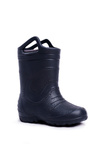 Дитячі гумові калоші Чоботи темно-сині зняті вставки стомілки