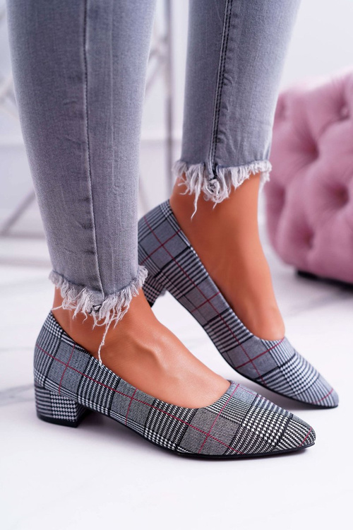 Чорні жіночі туфлі Colia в клітку