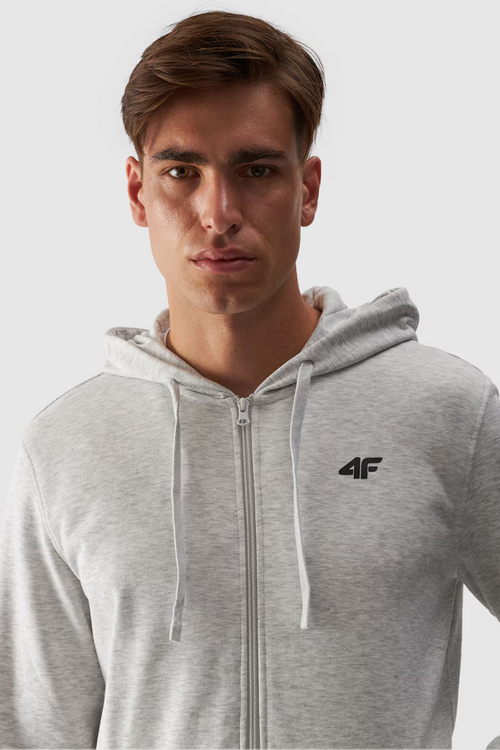 Чоловіча толстовка на блискавці сіра 4FWMM00TSWSM1466-27M