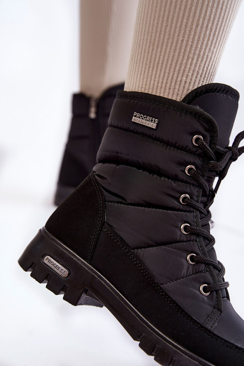 Чоботи жіночі утеплені Progress PROGJ-21-14 Black