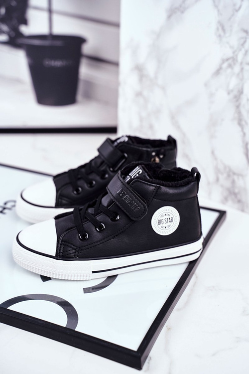 Дитячі утеплені кросівки Big Star GG374035 Чорні