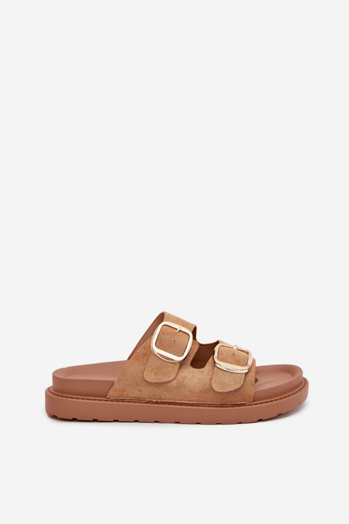 Жіночі Сандалі На Платформі З Золотими Пряжками Camel Verena