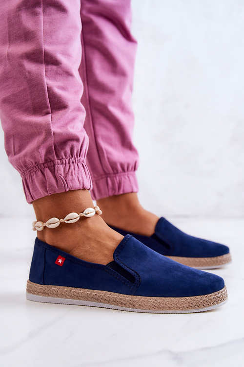 Жіночі еспадрільї Slip-On Big Star JJ276003 Темно-сині