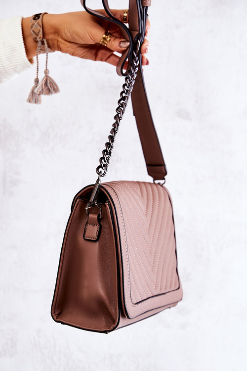 Стегана сумка листоноші Cappucino Hariette