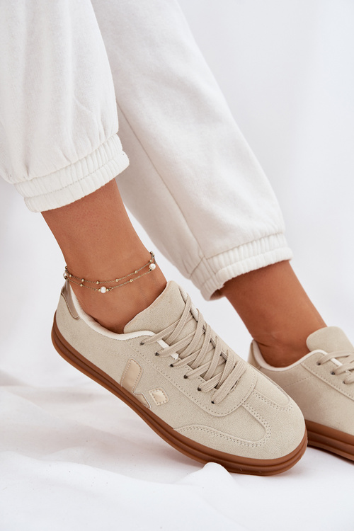 Жіночі Еко Замшеві Кросівки Бежеві Micca