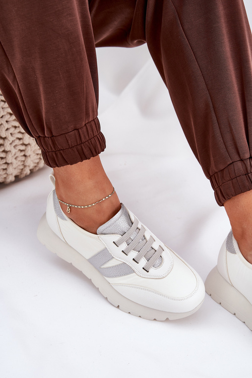 Жіноче Спортивне Взуття На Платформі Vinceza 58510 Білі