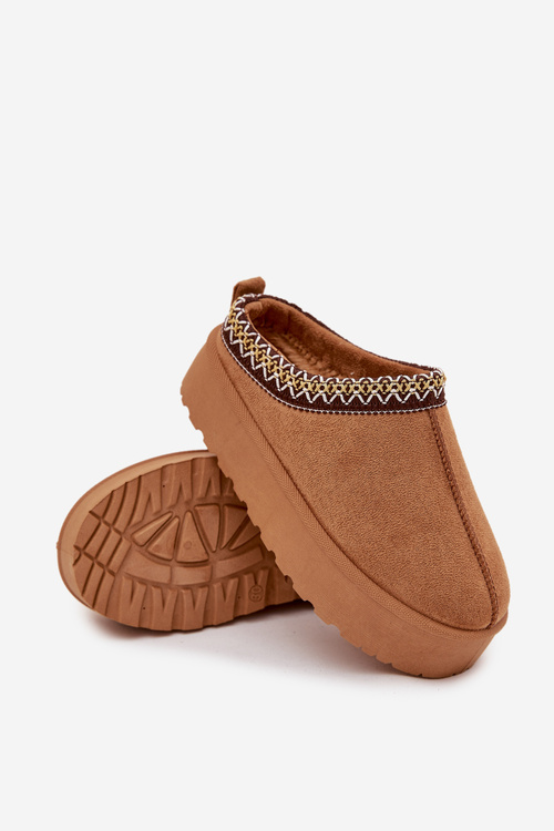 Дитячі Молодіжні Снігові Чоботи З Вишивкою На Платформі Camel Jolisse