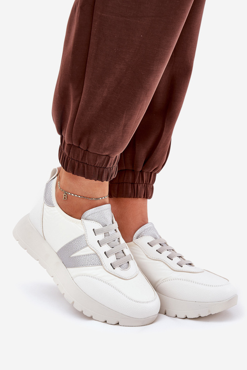 Жіноче Спортивне Взуття На Платформі Vinceza 58510 Білі