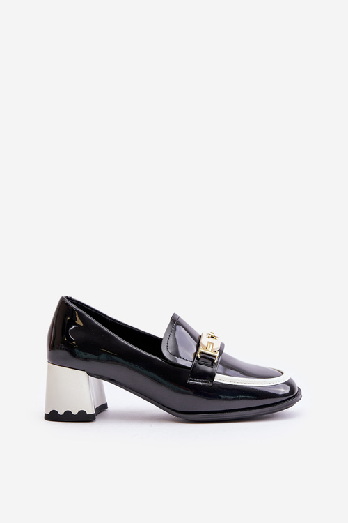 Лаковані жіночі туфлі з декором Black Artiker 55C1002