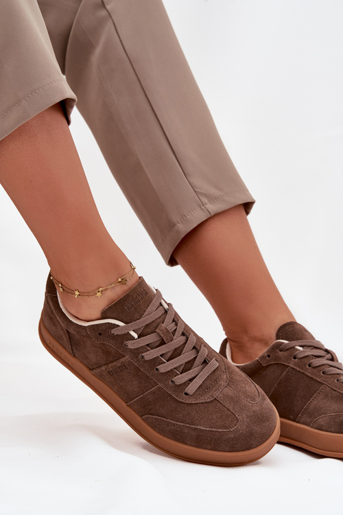 Жіночі замшеві кросівки Big Star SS274676 HI-POLY SYSTEM Коричневі