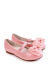 Дитячі лаковані балетки з бантом Pink Zolly