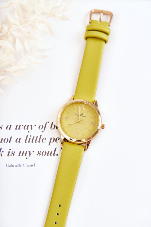 Жіночий годинник на шкіряному ремінці Giorgio & Dario Green