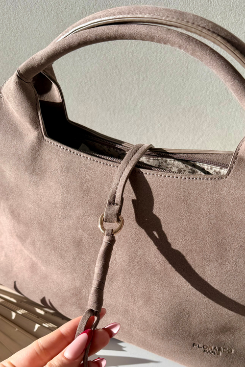 Сумка з еко замші Taupe Ivonira