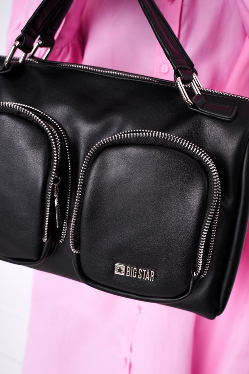 Жіноча сумка з кишенями Big Star HH574145 Чорна