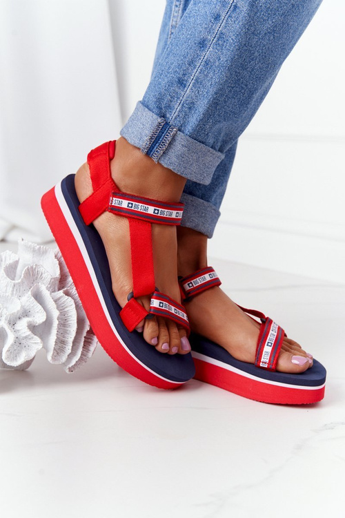 Босоніжки з поролону On A Platorm Big Star HH274A102 Red