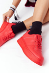 Жіноче спортивне взуття на платформі червоне This Is Me