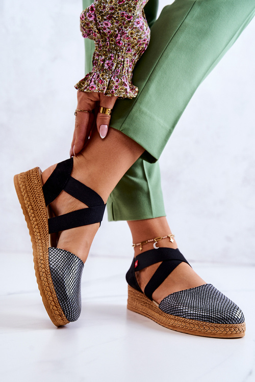 Модні жіночі еспадрільї Big Star JJ276035 Чорні