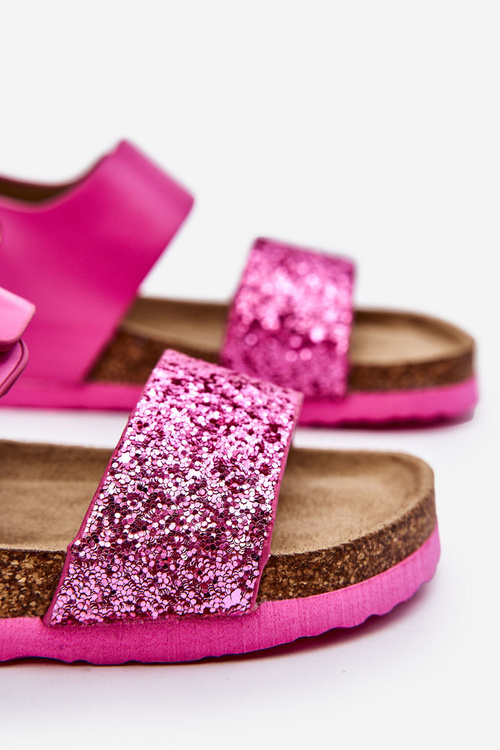 Шкіряні дитячі сандалі Big Star LL374135 Рожеві