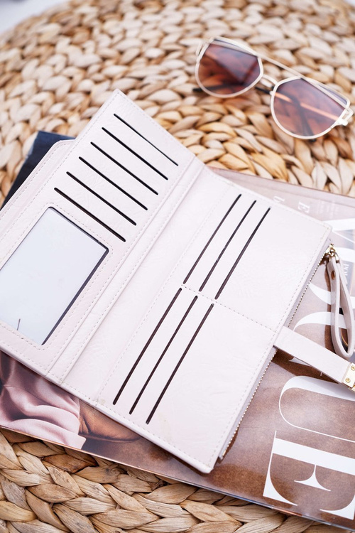 Жіночий гаманець великий бежевий AD-64