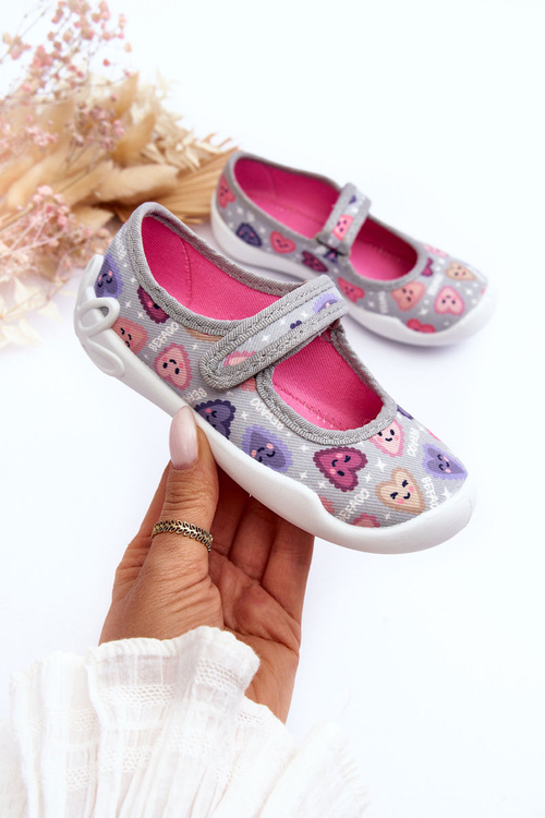 Дитячі балерини Hearts Befado 114X516 сірий