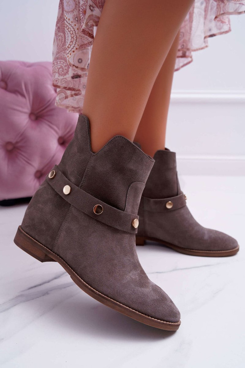 Жіночі черевики Laura Messi 1890 Leather Suede Grey Darmah