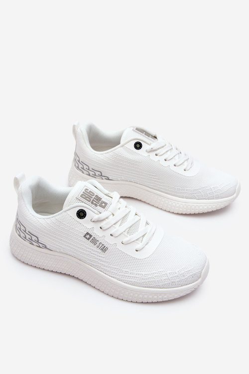Жіноче спортивне взуття з сіткою Memory Foam System Big Star LL274664 Біле