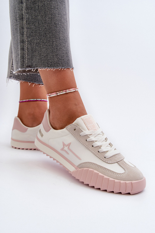 Низькі жіночі кросівки Big Star NN274868 Рожеві