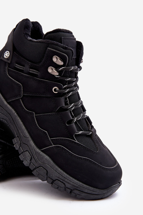 Чоловічі утеплені трекінгові черевики Thalinna Black