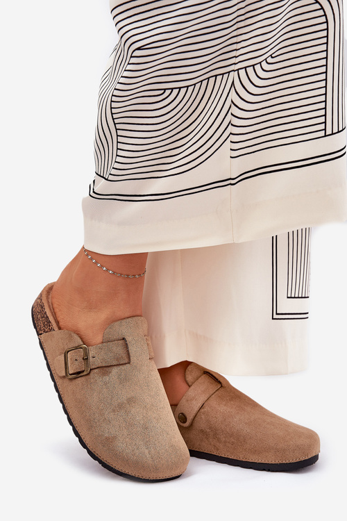 Шльопанці жіночі на платформі з пряжкою Хакі Селіо