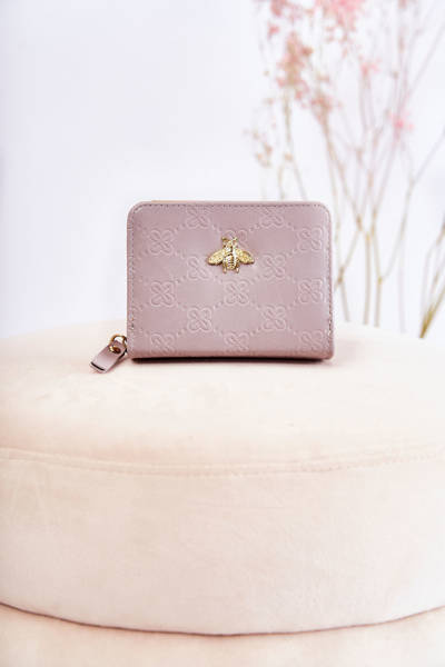 Жіночий маленький гаманець з орнаментом сірий санчос