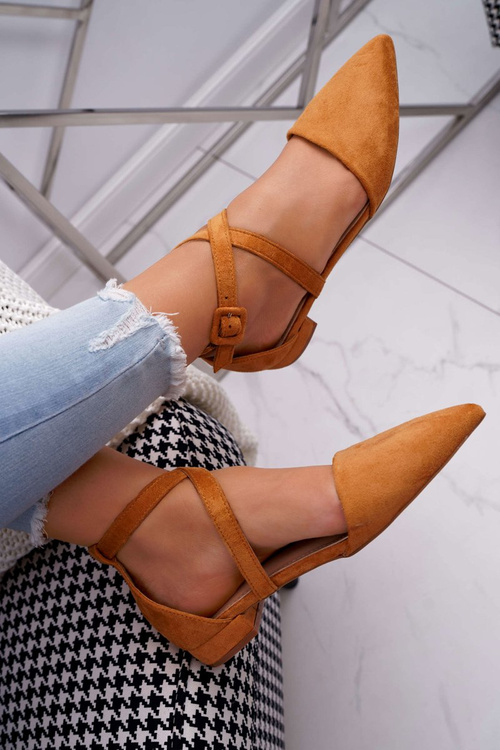 Жіночі замшеві балетки Spike Camel Vontare