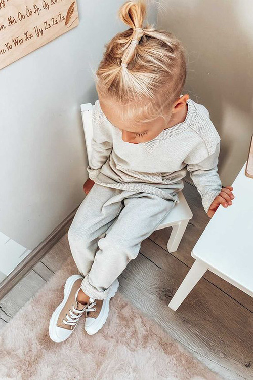 Дитячі кросівки на платформі бежеві Travel Time