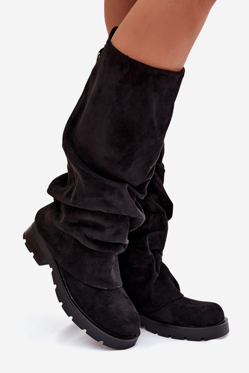 Жіночі Чоботи Ізоляція Легко Надягати З Мішковою Верхівкою Чорні Ilvessa