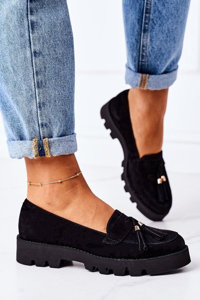 Замшеві мокасини Lewski Shoes 3053 Чорні