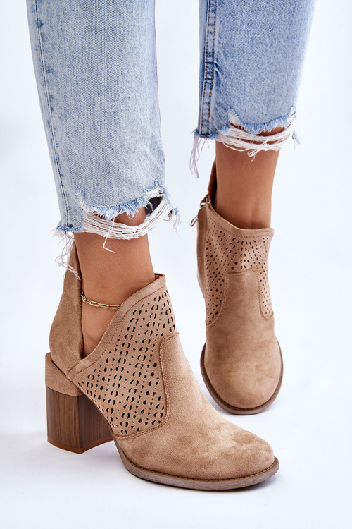 Чорні бежеві чоботи Layne