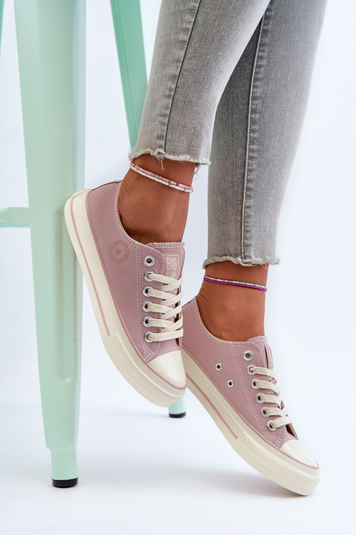 Низькі жіночі кросівки Big Star NN274270 Рожеві