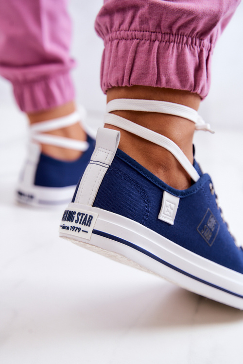 Класичні низькі кросівки Big Star JJ274256 Темно-сині