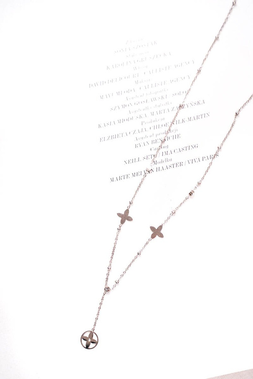 Жіноче срібне намисто Clover з кубічним цирконієм Amanda