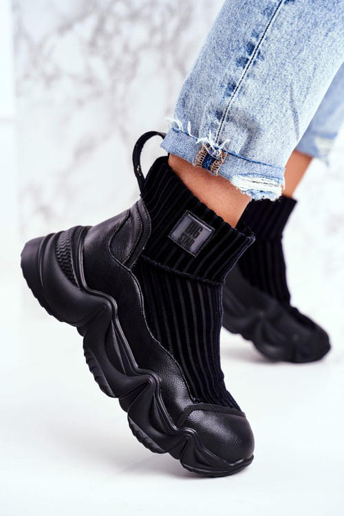 Жіночі високі кросівки Big Star Black GG274607