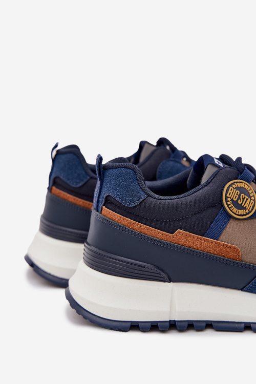 Чоловіче Спортивне Взуття Sneakers Big Star RR174279 HI-POLY SYSTEM Темно-синє