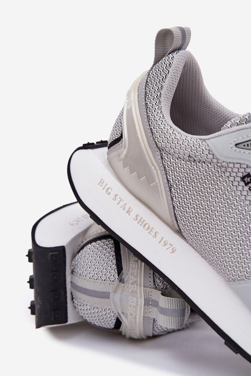 Чоловічі Кросівки На Платформі Big Star RR174358 Hi-Poly System Сірі