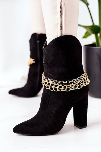 Чорні утеплені чоботи на блочному каблуці Гарне враження